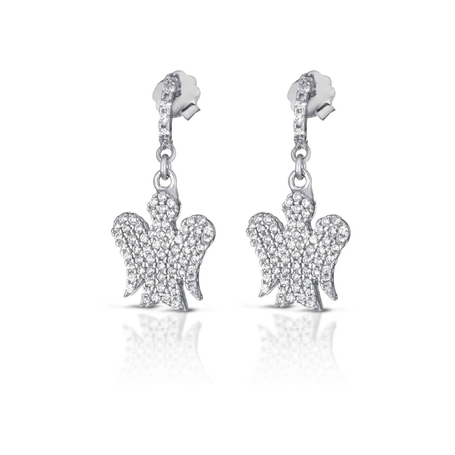 Orecchini Donna Argento 925 Roberto Giannotti Angelo Bianco Zirconi GIA341